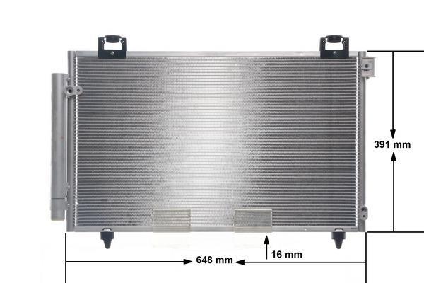 Condenseur, climatisation (Radiateur de climatisation) MAHLE Aftermarket ref. AC 821 000S