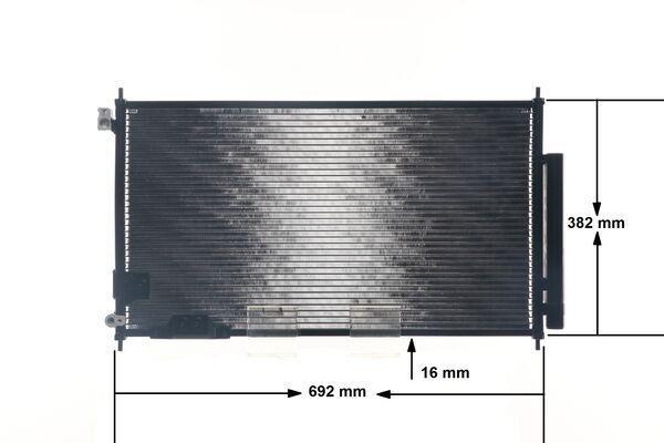 Condenseur, climatisation (Radiateur de climatisation) MAHLE Aftermarket ref. AC 826 000S