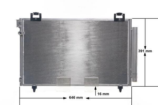 Condenseur, climatisation (Radiateur de climatisation) MAHLE Aftermarket ref. AC 831 000S