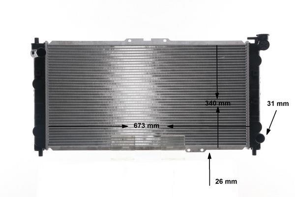 Radiateur moteur (Radiateur de refroidissement) MAHLE Aftermarket CR 182 000S