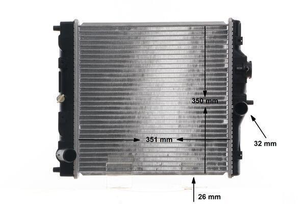 Radiateur moteur (Radiateur de refroidissement) MAHLE Aftermarket ref. CR 186 000S