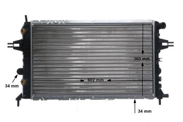 Radiateur moteur (Radiateur de refroidissement) MAHLE Aftermarket CR 229 001S