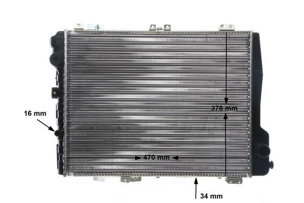 Radiateur moteur (Radiateur de refroidissement) MAHLE Aftermarket ref. CR 254 000S