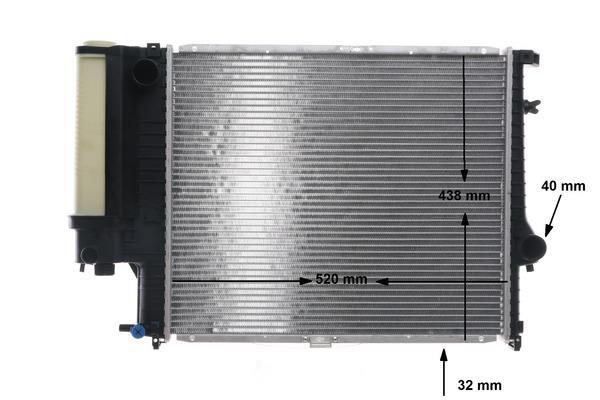 Radiateur moteur (Radiateur de refroidissement) MAHLE Aftermarket ref. CR 280 000S