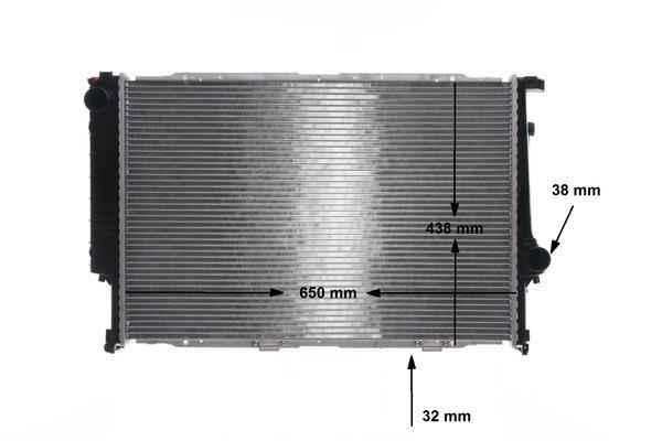 Radiateur moteur (Radiateur de refroidissement) MAHLE Aftermarket ref. CR 287 000S