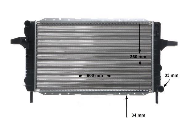 Radiateur moteur (Radiateur de refroidissement) MAHLE Aftermarket ref. CR 376 000S
