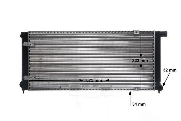 Radiateur moteur (Radiateur de refroidissement) MAHLE Aftermarket ref. CR 407 000S