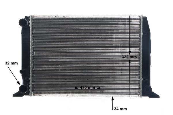 Radiateur moteur (Radiateur de refroidissement) MAHLE Aftermarket CR 412 000S