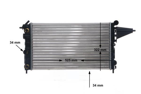Radiateur moteur (Radiateur de refroidissement) MAHLE Aftermarket CR 432 000S