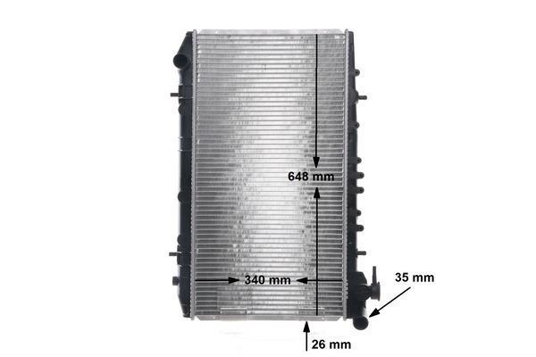 Radiateur moteur (Radiateur de refroidissement) MAHLE Aftermarket ref. CR 436 000S