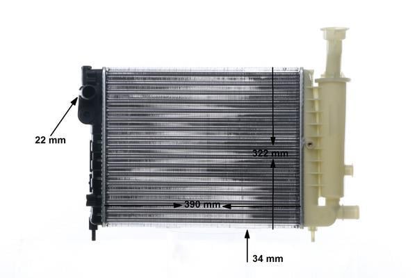 Radiateur moteur (Radiateur de refroidissement) MAHLE Aftermarket ref. CR 491 000S