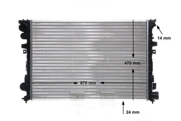 Radiateur moteur (Radiateur de refroidissement) MAHLE Aftermarket CR 587 001S