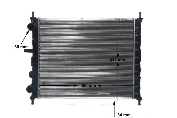 Radiateur moteur (Radiateur de refroidissement) MAHLE Aftermarket CR 631 000S
