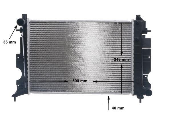 Radiateur moteur (Radiateur de refroidissement) MAHLE Aftermarket ref. CR 643 000S