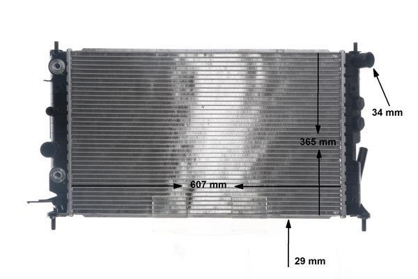 Radiateur moteur (Radiateur de refroidissement) MAHLE Aftermarket CR 649 000S