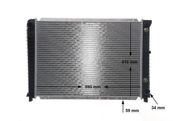 Radiateur moteur (Radiateur de refroidissement) MAHLE Aftermarket CR 654 000S