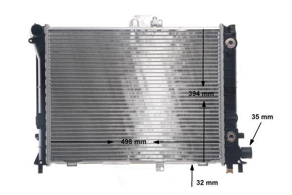 Radiateur moteur (Radiateur de refroidissement) MAHLE Aftermarket ref. CR 657 000S