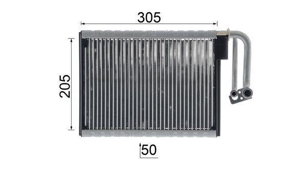 Evaporateur climatisation MAHLE Aftermarket ref. AE 88 000P