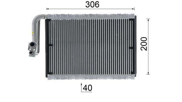 Evaporateur climatisation MAHLE Aftermarket ref. AE 92 000P