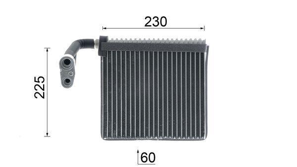 Evaporateur climatisation MAHLE Aftermarket ref. AE 95 000P
