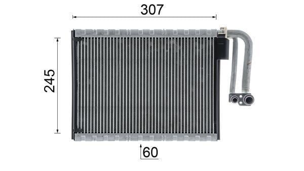 Evaporateur climatisation MAHLE Aftermarket ref. AE 104 000P