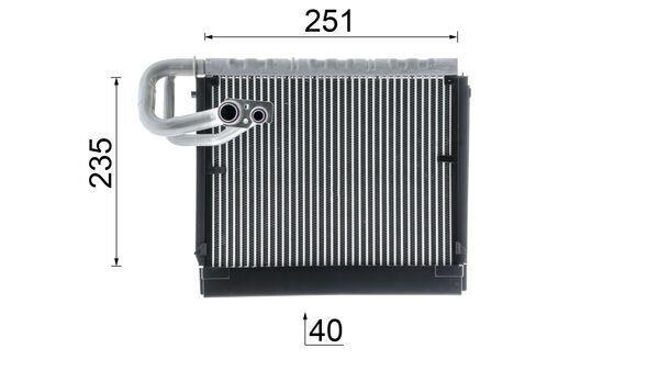 Evaporateur climatisation MAHLE Aftermarket ref. AE 106 000P