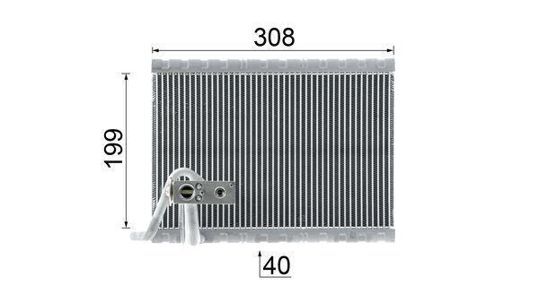 Evaporateur climatisation MAHLE Aftermarket AE 124 000P