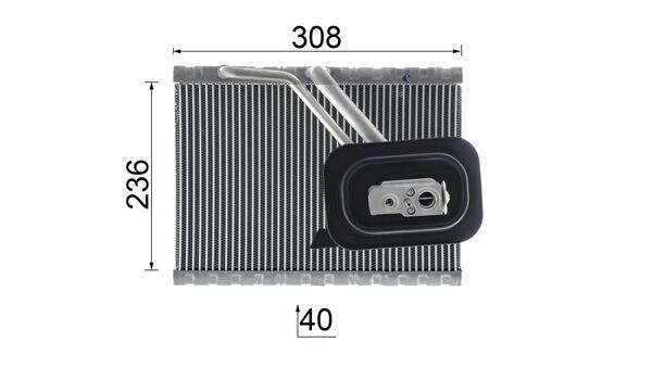 Evaporateur climatisation MAHLE Aftermarket ref. AE 128 000P