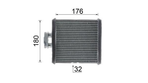 Radiateur de chauffage MAHLE Aftermarket ref. AH 75 000P