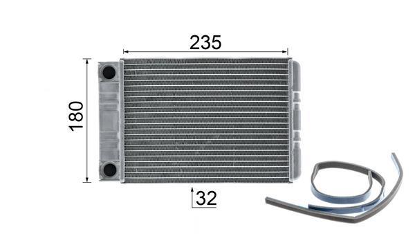 Radiateur de chauffage MAHLE Aftermarket ref. AH 77 000P