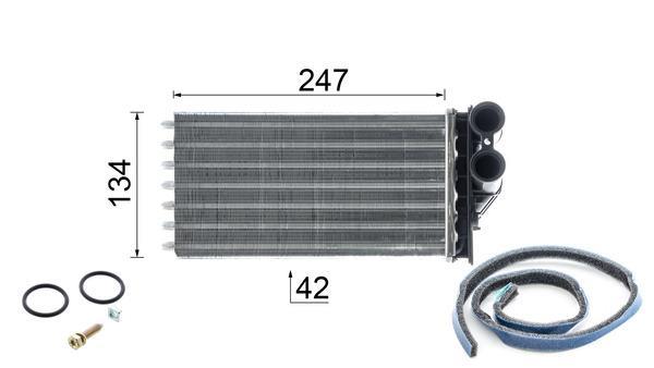 Radiateur de chauffage MAHLE Aftermarket ref. AH 82 000P