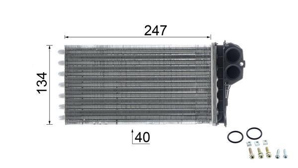 Radiateur de chauffage MAHLE Aftermarket ref. AH 88 000P