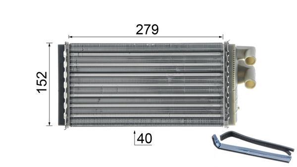 Radiateur de chauffage MAHLE Aftermarket ref. AH 98 000P