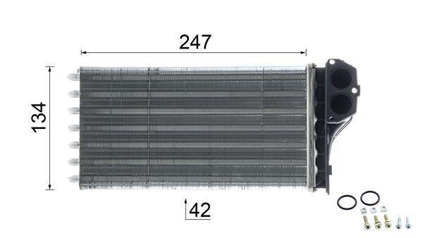 Radiateur de chauffage MAHLE Aftermarket ref. AH 112 000P