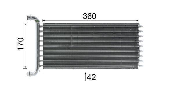 Radiateur de chauffage MAHLE Aftermarket ref. AH 113 000P