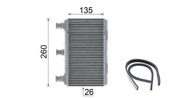 Radiateur de chauffage MAHLE Aftermarket ref. AH 115 000P