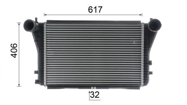 Intercooler, échangeur (Refroidisseur d'air) MAHLE Aftermarket ref. CI 83 000P