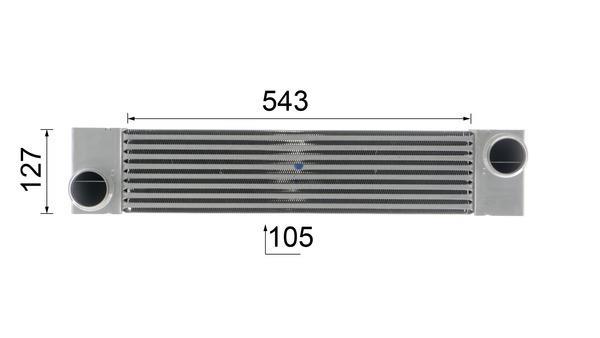 Intercooler, échangeur (Refroidisseur d'air) MAHLE Aftermarket ref. CI 193 000P