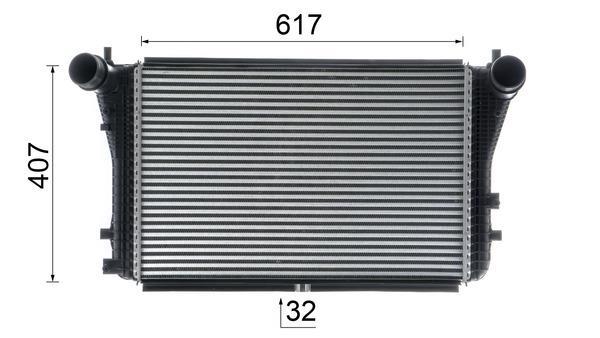 Intercooler, échangeur (Refroidisseur d'air) MAHLE Aftermarket ref. CI 207 000P