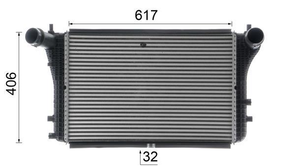 Intercooler, échangeur (Refroidisseur d'air) MAHLE Aftermarket ref. CI 387 000P