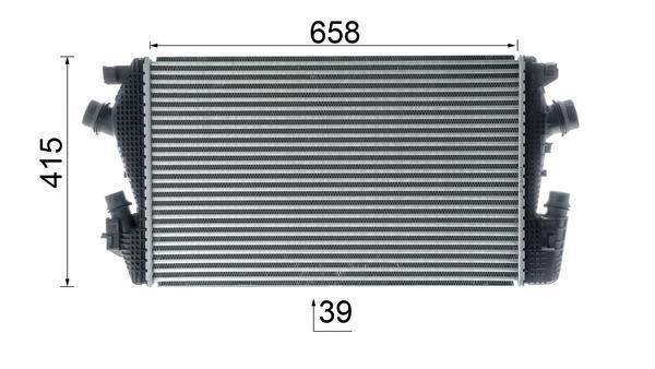Intercooler, échangeur (Refroidisseur d'air) MAHLE Aftermarket ref. CI 625 000P