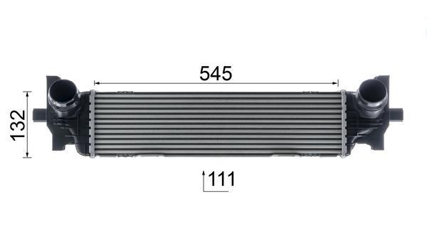 Intercooler, échangeur (Refroidisseur d'air) MAHLE Aftermarket ref. CI 626 000P