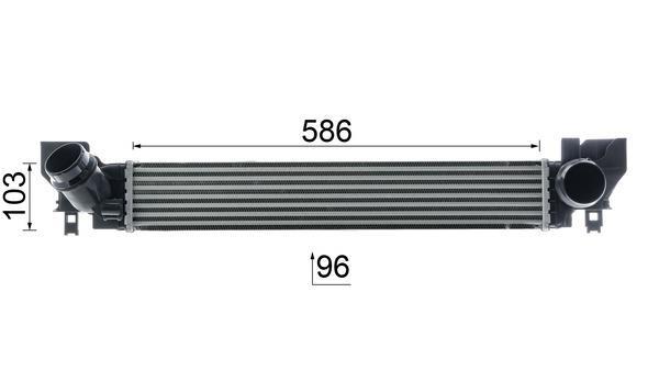 Intercooler, échangeur (Refroidisseur d'air) MAHLE Aftermarket ref. CI 627 000P