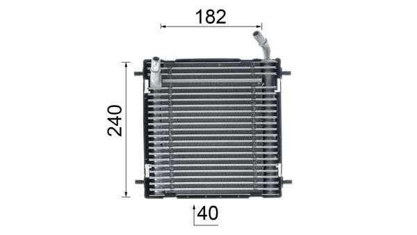 Radiateur d'huile moteur (Refroidisseur d'huile moteur) MAHLE Aftermarket CLC 291 000P