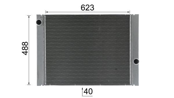 Radiateur moteur (Radiateur de refroidissement) MAHLE Aftermarket ref. CR 582 000P