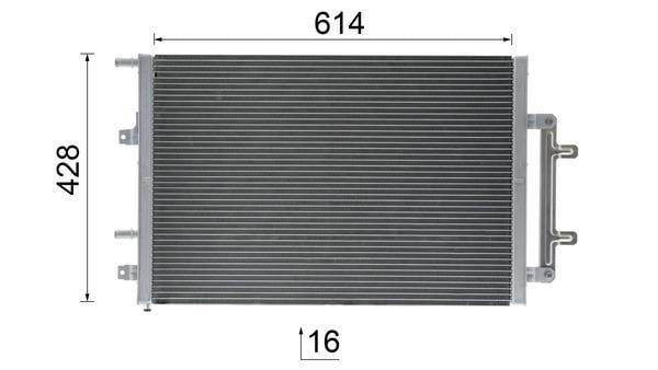 Radiateur moteur (Radiateur de refroidissement) MAHLE Aftermarket ref. CR 868 000P