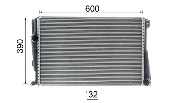 Radiateur moteur (Radiateur de refroidissement) MAHLE Aftermarket CR 877 000P