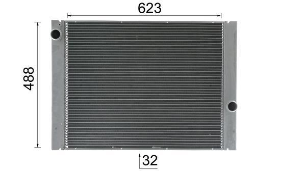 Radiateur moteur (Radiateur de refroidissement) MAHLE Aftermarket CR 1159 000P