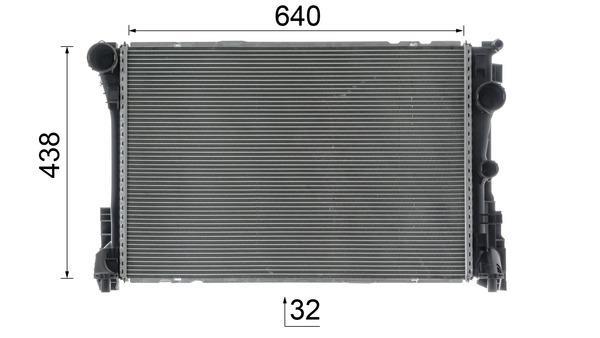 Radiateur moteur (Radiateur de refroidissement) MAHLE Aftermarket CR 1684 000P