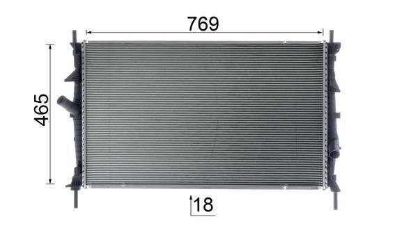 Radiateur moteur (Radiateur de refroidissement) MAHLE Aftermarket CR 1956 000P